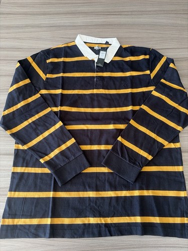 Mens rugby shirt striped - m&co,