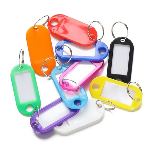 Key ring tags plastic - ring,