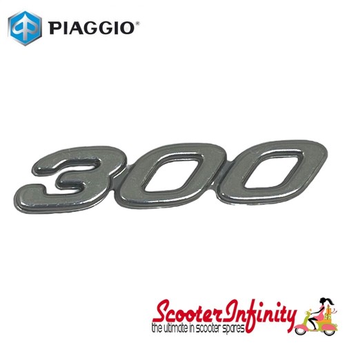 Badge 300 glove box - "300", (vespa