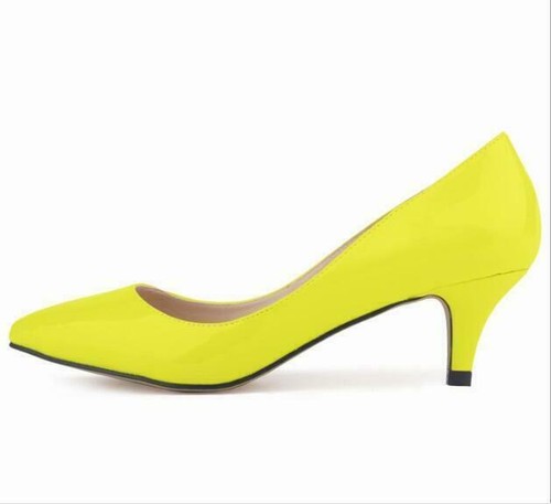 Womens ladies mid kitten heel - ladies,