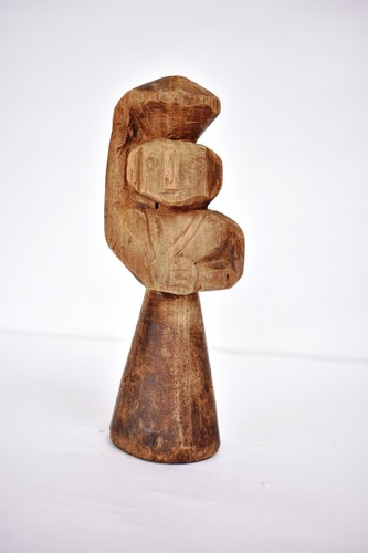 Antique wooden doll - wooden, figurine