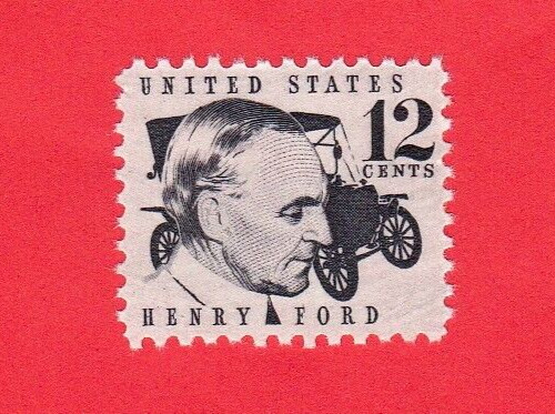 Vtg 1968 henry ford stamp - vtg,