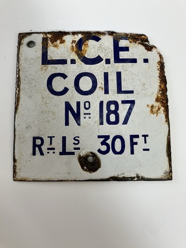 Vintage enamel railway sign - vintage,