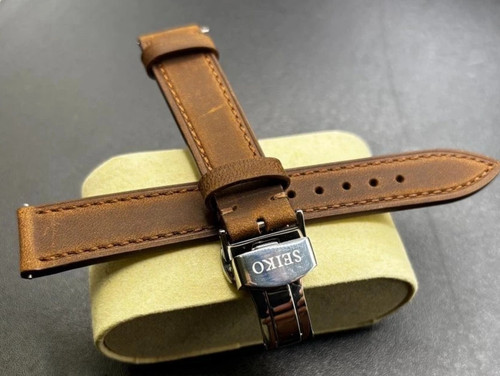 20mm seiko brown leather - seiko,