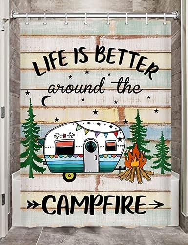 Camper shower curtain for - camper,