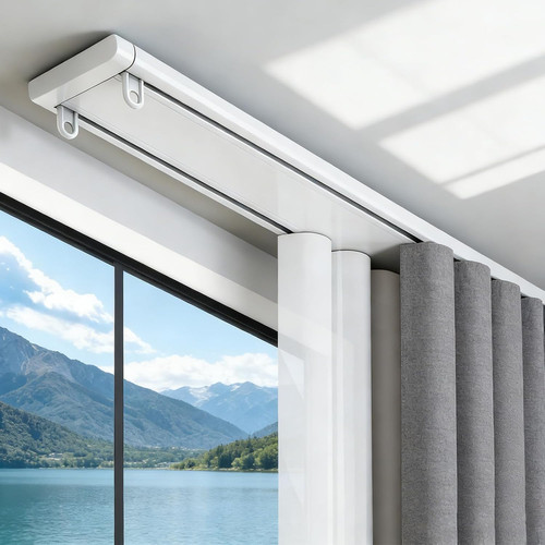 Double curtain track - track, ceiling