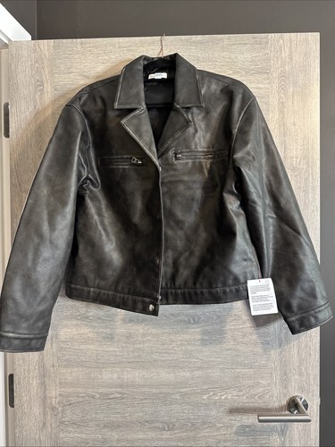 Topshop faux leather - faux, cropped