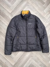 Karrimor Size Medium Black Puffer Jacket Warm Winter Coat Outdoor Hiking Hooded