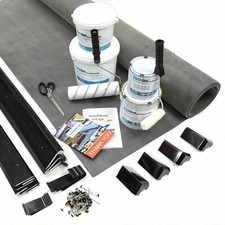 Rubber Roofing Kit EPDM For Freestanding Garden Rooms Includes Glues & Trims 1.2