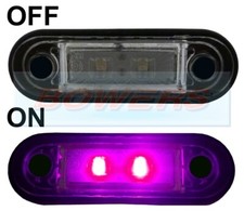 12V/24V FLUSH FIT PURPLE FRONT
