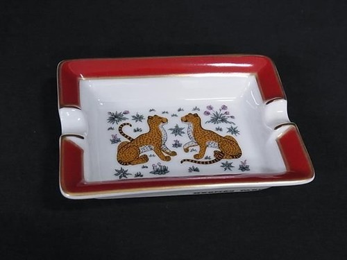 Hermes leopard ashtray - hermes,