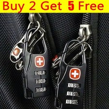 3 Digit Combination PadLock Outdoor Lock Gym Travel Luggage Backpack Suitcase UK