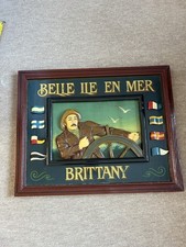 Large Brittany Sailing Wooden Sign Nautical Theme Pub Bar Man Cave Decor Art