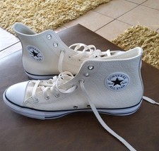 New Converse Chuck Taylor All Star Leather High Tops size 10 New Never Been Worn
