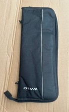 GEWA Drum Stick Bag with 3 pair used sticks & pair brushes