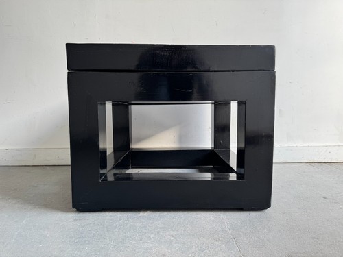 Large square black coffee - black,