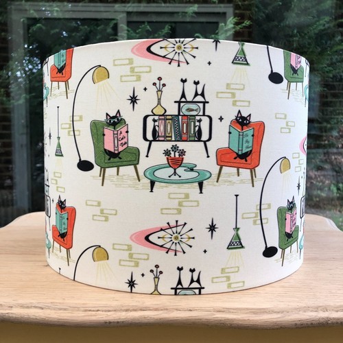 Lampshade atomic kittens cats - lampshade,