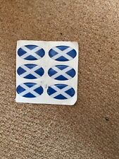 Scottish Saltire blown vinyl decals x 6