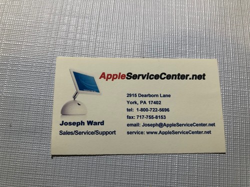 Vintage business card - imac, g4