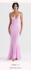 House Of Cb Loren Pink Maxi