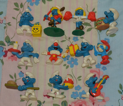 Vintage bundle mcdonalds smurf - mcdonalds,