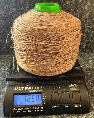 Spun polyester beige twine - polyester,