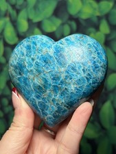Blue Apatite Large Heart