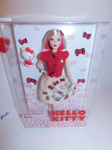 Hello kitty barbie doll with - kitty,