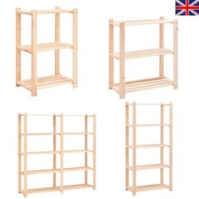 Solid Wooden Storage Shelf 3 &