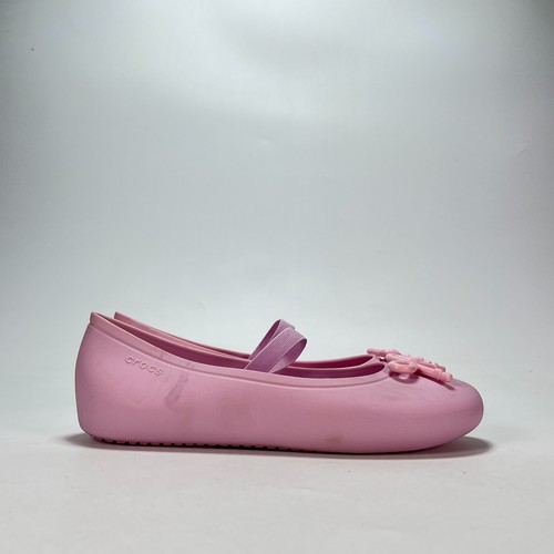 Crocs pink bow flat mary - crocs, jane