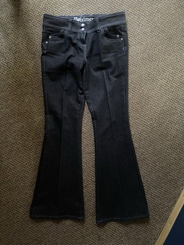 Falmer navy blue denim flared - denim,