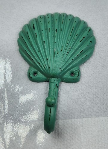 Cast scallop shell decorative - scallop,