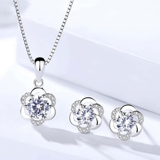 925 Sterling Silver Crystal