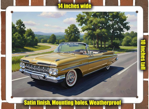Metal sign 1959 chevrolet el - -,