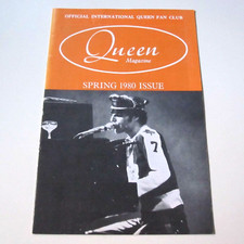 Queen Fan Club Magazine Spring 1980 Issue Freddie Mercury (VG+)