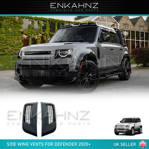 Side wing vents gloss black - side,