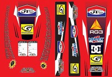 UNIVERSAL HONDA BETA GASGAS STICKERKIT KIT SWINGARM MUD GUARD CR JT MX LAMINATED