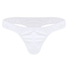 UK Mens Shiny Satin Trunk Thong G-Strings Underpants Underwear Sexy Bikini Sexy