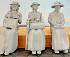 3 x 16mm scale Lady Passengers