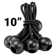 Bungee Ball Shock Cord Loops 25cm 10" – Tarp, Trailer, Camping Tie Down