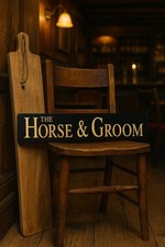 Horse and Groom Pub Sign Vintage Style Wooden PUB Signs hand painted 48cm