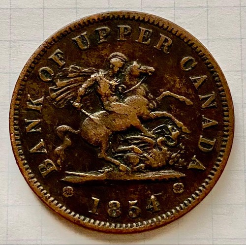 Vintage 1854 upper canada bank - upper,