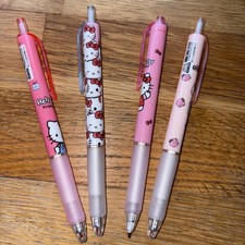 Hello Kitty Pens X4 Set A Sanrio Kawaii Brand New Black Ink