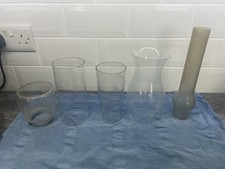 5x Glass Chimneys Oil Lamp