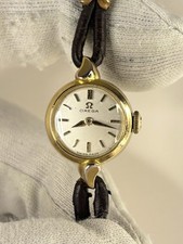 OMEGA Ladies Vintage 1950’s Manual Art Deco Antique Gold Cocktail Watch