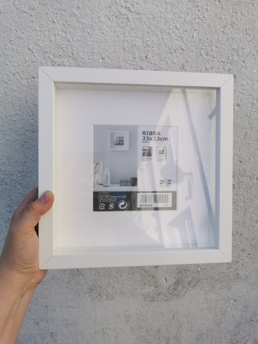 Ikea ribba white picture frame - white,