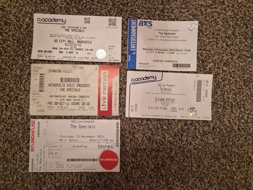 The specials concert tickets - the,