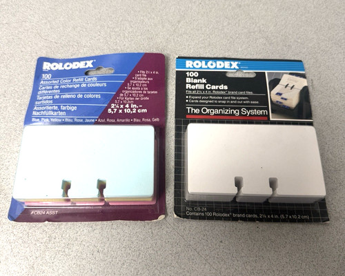 Rolodex two packs of 100 - two,