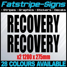 RECOVERY TRUCK STICKERS