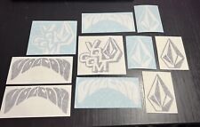 10 Volcom Stickers Skateboarding Transfer Decals Clothing Skate Blk White
